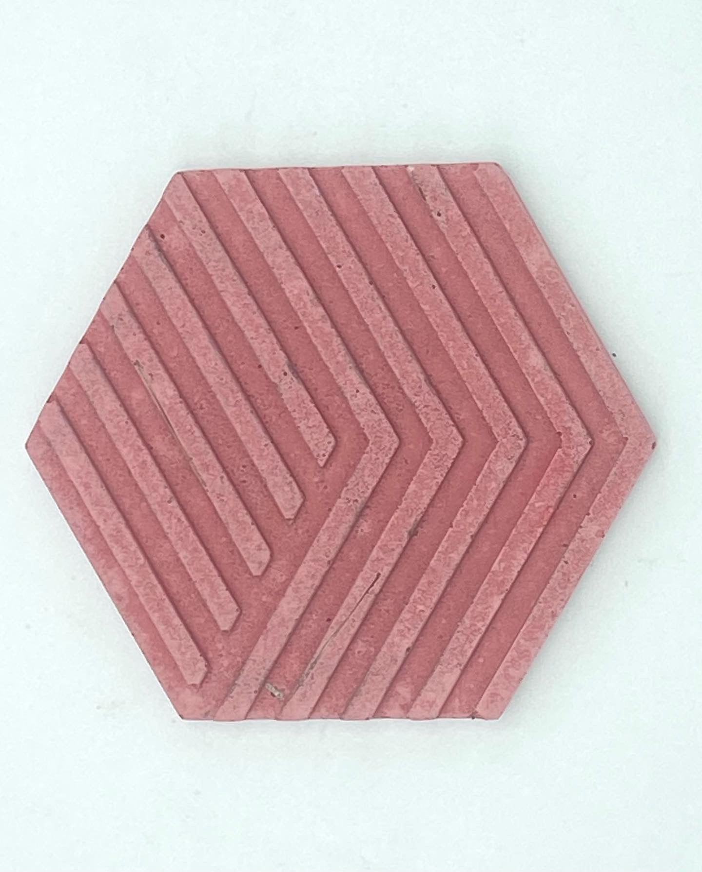 geometric concrete coaster