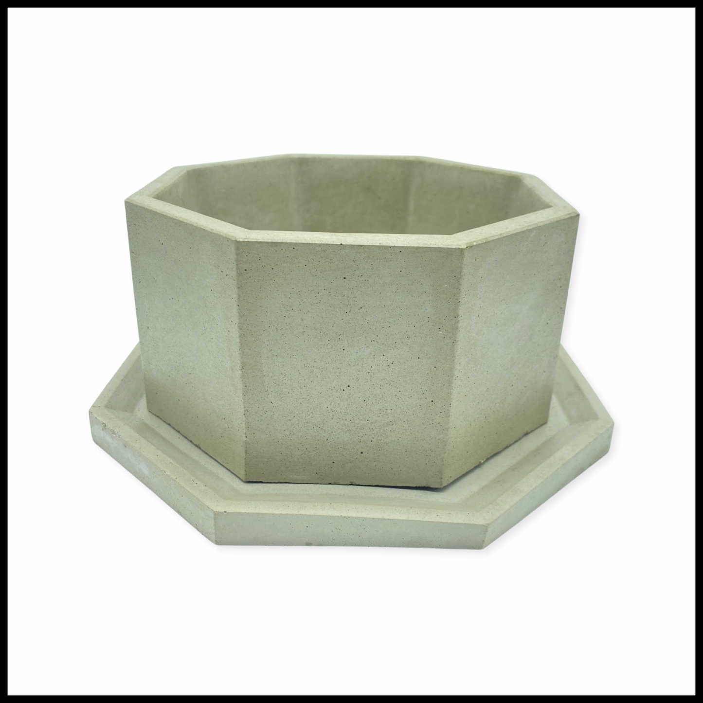 Concrete Hexagon Planter/Candle Holder